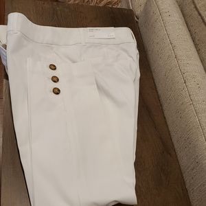 white loft ankle trousers